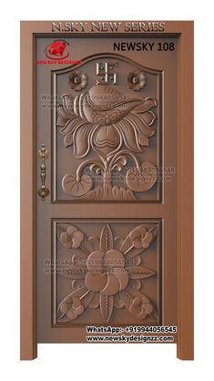 an image of a door with decorative designs on it