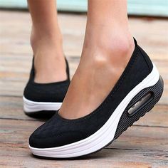 Category:Slip-Ons; Upper Materials:Mesh; Season:Summer; Heel Type:Wedge Heel; Gender:Women's; Activity:Running,Walking; Toe Shape:Round Toe; Style:Sporty,Basic,Casual,Fashion; Heel Height(inch):2-3; Outsole Materials:PU; Occasion:Daily,Walking,Outdoor; Closure Type:Loafer; Pattern:Solid Color; Listing Date:05/25/2023; Production mode:External procurement; 2024 Trends:Comfort Shoes,Plus Size,Flyknit Shoes; Foot Length:; Foot Width:; SizeChart1_ID:2:184043; Size chart date source:Provided by Suppl Trendy Wedges, Flyknit Shoes, Daily Walking, Summer High Heels, Unique Heels, Women's Slip Ons, Mens Trail Running Shoes, Wedding Boots, Summer Wedges