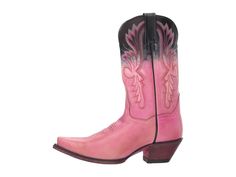 Pink Leather Boots With Snip Toe, Pink Leather Snip Toe Boots, Dan Post, Western Cowgirls, Idea Board, Western Cowgirl, Boots Leather, Crazy Shoes, Cowgirl Boots