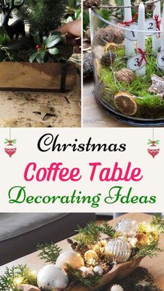 Christmas Tray Decor, Coffee Table Decor Ideas, Coffee Table Decor Tray, Christmas Dining Table Decor, Christmas Bowl, Fall Table Centerpieces