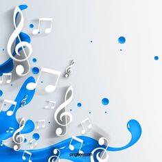 an abstract music background with musical notes