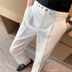 SPECIFICATIONS Material: COTTON Material: Polyester Applicable Season: Spring and Autumn Style: England Style Applicable Scene: Daily Front Style: Flat Pant Closure Type: Zipper Fly Gender: MEN Item Type: Suit Pants Plaid Suit Men, Leisure Wear Women, Flat Pant, High Waist Trousers, Plaid Suit, England Style, Business Dress, England Fashion, Mens Dress Pants