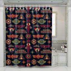 captain marvel starter pack shower curtains Vanity Colors, Personalized Shower Curtain, Bath Tubs, Shower Stall, Starter Pack, Curtain Hooks, Captain Marvel, Tumble Dryer, Shower Curtains