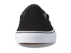 Improve speed and comfort of your feet by wearing Vans™ Classic Slip-On™ Wide footwear..Textile upper..Textile lining and insole..Slip-on style..Round toe..Elastic side gores..Low-top design..Branding at heel..Synthetic outsole..Imported..Product measurements were taken using size Men's 9, Women's 10.5, width Wide. Please note that measurements may vary by size..Weight of footwear is based on a single item, not a pair..Measurements: Weight: 13 oz Vans Shop, Vans Sneakers, Vans Classic, Mens Sportswear, Top Design, Sneaker Collection, Personal Shopping, Design Branding, Men's Sneakers