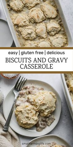 biscuits and gravy casserole is an easy, gluten - free meal