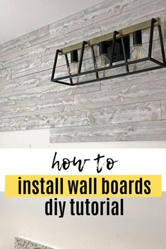 the diy wall board is made with wood and metal