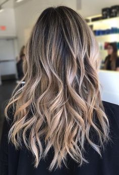 Blond Bayalage, Bayalage Blonde, Baylage Hair, Dark Brunette, Mid Length Hair