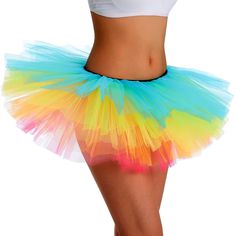 PRICES MAY VARY. Elastic Elastic closure Hand Wash Only Phantomon 5 layered tutu skirt meets all your party needs. Complete your Marathon, Ballet, Rave, or Holiday with this yellow short tutu skirt. They all composed of soft tulle that can be easily cleaned with a rinse in cold water. Different color are available. 
- Color: Yellow, White, Black, Red 
Package Includes:
 - One Tulle Tutu Skirt. Multicolor Tulle Skirt For Summer, Short Tutu Skirt, Layered Tutu Skirt, Short Tutu, Edm Concert, Tutu Skirt Women, Tulle Skirts, Tulle Tutu Skirt, Layered Tulle Skirt