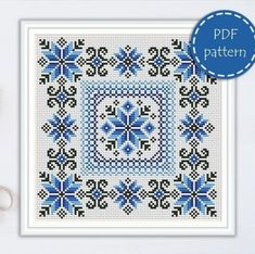 Cross Stitch Patterns For Pillows, Free Printable Cross Stitch Patterns, Free Crochet Stitches, Cross Stitch Ideas, Fantasy Crochet, Folk Cross Stitch, Colorful Cross Stitch Patterns, Cross Stitch Embroidery Patterns, Flower Cross Stitch Pattern