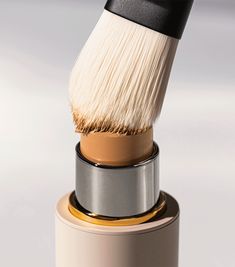 Paddle foundation brush with tapered, flat bristles that will quickly become your go-to for precise applications, correcting imperfections and achieving a naturally polished finish. Blends and smooths Vital Skin Foundation Stick for a fresh and dimensional look Skincare Routine Aesthetic, Japan Skincare, Makeup Foundation Brush, Blush Application, Skin Aesthetic, Westman Atelier, Routine Aesthetic, Acne Skincare Routine, Foundation Stick