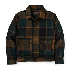 A classic pulled from the Filson archives, the Mackinaw Wool Work jacket is warm, highly durable, and simply functional. Sharing its DNA with our iconic 1914-patented Cruiser, it’s built with naturally breathable wool from Shetland sheep, with a tight weave that blocks wind and provides the durability to last generations. The design is streamlined, cut to hip-length to avoid riding up when seated and for easy access to pockets or a tool belt. The virtually indestructible custom snaps that are em Work Jacket Mens, Filson Mackinaw, Filson Jacket, Filson Mens, Shetland Sheep, Wool Work, Work Jacket, Fall 24, Real Style