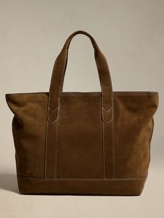 Suede Tote | Banana Republic Suede Travel Bag With Leather Trim, Travel Suede Bag With Leather Trim, Classic Rectangular Bag With Suede Lining, Classic Bags With Suede Lining For Daily Use, Suede Shoulder Bag With Top Carry Handle For Travel, Classic Bags With Suede Lining And Double Handle, Classic Travel Shoulder Bag With Suede Lining, Travel Tote Bag With Suede Lining, Classic Bags With Suede Lining For Everyday Use