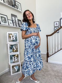 Maternity Blue Dress, Baby Sprinkle Outfits For Mom, Baby Boy Shower Dress For Mom, Amazon Baby Shower Dress, Baby Shower Dress Boy, Spring Baby Shower Outfit For Mom, Fall Baby Shower Dress For Mom, Boy Baby Shower Dress For Mom, Casual Baby Shower Outfit For Mom