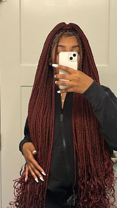 Red Braids, Cute Braided Hairstyles, Protective Style, Girls Hairstyles Braids