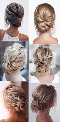 20 Classic Low Bun Wedding Hairstyles from Tonyastylist Prom Low Updo, Low Bun Up Do Wedding, Romantic Bun Wedding, Large Low Bun Wedding Hair, Loose Low Bun Hairstyles, Wedding Hair Low Updo, Wedding Hair Bun Low, Bridesmaid Chignon, Messy Low Bun Wedding