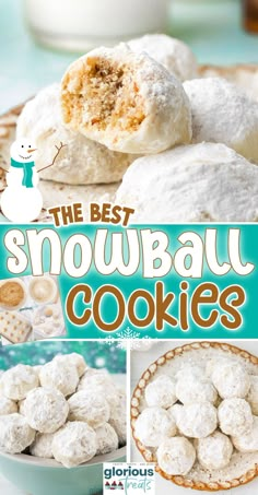 the best snowball cookies are made with powdered sugar