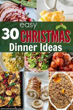 christmas dinner ideas that are easy to make