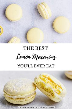 the best lemon macarons you'll ever eat are on display in this post