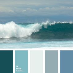 there is a color scheme for the ocean