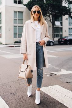 White Ankle Boots, Outfit Jeans, Cat Eyes