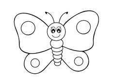 a butterfly that is drawn in the shape of a butterfly with eyes and antennaes