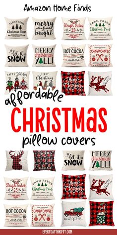 Give your home a holiday refresh with Christmas pillow covers that are cute and budget friendly. These holiday pillows are ideal for your living room or Amazon home setup. Explore affordable options that fit into your Christmas decor ideas and add charm to your festive decorations.