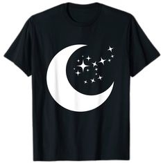 Polo Shirt Girl, Moon Girl, Moon Shirt, Moon And Stars, Stars And Moon, Branded T Shirts, Heathers, Heather Grey, Solid Colors