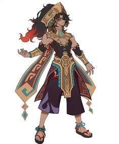 Mayan Clothing, King Outfit, Warrior Outfit, Mayan Art, Aztec Warrior, Fan Design, Zelda Art, Danganronpa Characters, Fantasy Armor