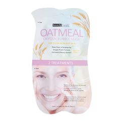 Oatmeal Oxygen Bubble Mask What is Oatmeal Oxygen Bubble Mask? Oatmeal oxygen mask immediately turns into oxygen-rich foam, revitalizing skin with oxygen as it deep-cleanses, exfoliates, and massages skin. The oxygen foam deeply penetrates into the skin to eliminate pore-clogging impurities, blackheads, and dead skin cells, while it helps brighten uneven skin tones. Re-illuminates dull skin Leaves skin soft and supple Various of botanical extracts leave skin clean and moist Oat extract moisturiz Bubble Tea Face Mask, Bubble Mask, Oxygen Mask, Brightening Mask, Cleansing Mask, Beauty Treats, Dry Face, Bright Skin, Uneven Skin