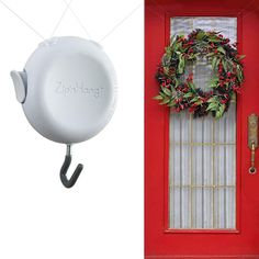 PRICES MAY VARY. DAMAGE-FREE HANGING – ZipnHang was invented by a woman tired of damaging her front door with other wreath hooks. It lets you hang items without nails, tools, or adhesive. Say goodbye to damage from bulky metal hooks or tape residue. Perfect for hanging wreaths or décor on most doors. When you're done, ZipnHang is easy to remove without leaving a trace! NOT COMPATIBLE WITH CERTAIN DOORS – ZipnHang cannot be used on curved, arched, or sliding doors. It’s also not recommended for d Front Door Hooks, Diy Wreath Hanger, Hanger Christmas Wreath, Hanging Wreaths, Top Amazon Finds, Christmas Wreath Decor, Over The Door Hanger, Door Hanger Christmas, Wreath Hangers