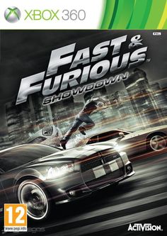 the cover art for fast and fabulous showdown, featuring an image of a man on a car