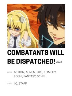 two anime characters with caption that reads, complaints will be dispathed