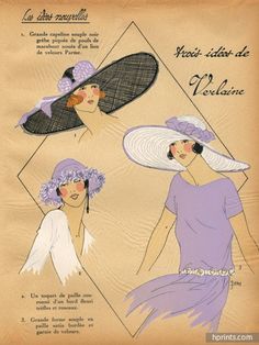 Vintage Dress Sewing Patterns, Fashion Decades, Fashion Illustration Vintage, 1920s Style, Front Gates, Vintage Clothes Women, Vintage Hats, 1920s Fashion