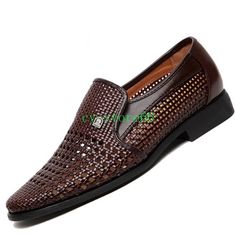 New Mens Slip On Woven Hollow Out Breathable Loafer Summer Sandals | eBay Mens Casual Boots, Oxford Summer, Mens Business, Summer Sandals, Mens Casual, Formal Shoes, Boots Shoes, Sandals Summer, Casual Boots