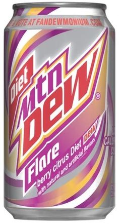 a can of diet drink with the word mean dew on it