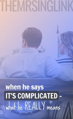 When He Says Its Complicated – What He Really Means | What he means when he says the relationship is complicated | Exclusivity in dating and relationships | Dating Tips | Relationship Advice | Love Advice | Complications in dating and relationships | #dating #relationships #loveadvice #itscomplicated | theMRSingLink Facebook Relationship Status, Online Dating Humor, Online Dating Questions, Its Complicated, Online Dating Profile Examples, Miss Someone, When He Says, Find A Boyfriend, It's Complicated