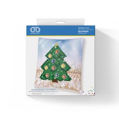 "Find the Diamond Dotz® Beginner Christmas Tree Decorative Mini Pillow Kit at Michaels. com. This holiday Diamond Dotz decorative pillow kit comes with everything you need to complete an eye-catching throw pillow that shimmers! Once your Dotz are set, fill with your choice of stuffing and zip the case close. This holiday Diamond Dotz decorative pillow kit comes with everything you need to complete an eye-catching throw pillow that shimmers! Once your Dotz are set, fill with your choice of stuffi Diamond Dotz, Christmas Diamonds, Christmas Tree Pillow, Christmas Artwork, Art & Craft Kit, Black Christmas Trees, Tree Pillow, Christmas Tree Design, Art Kits