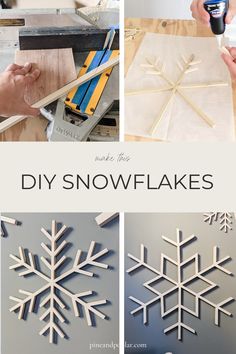 diy snowflakes made from popsicle sticks