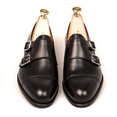 DOUBLE MONK STRAP SHOES IN BLACK VITELLO Women Shoes Collection, Shell Cordovan Shoes, Monkstrap Shoes, Double Monk Strap Shoes, Cordovan Shoes, Flexible Shoes, Double Monk Strap, Monk Strap Shoes, Fur Shoes