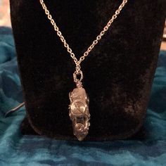 This Is A One Of A Kind Stunning Necklace. It Is A Clear Quartz Crystal Wrapped In Silver Wire Spiral Designs. Very Beautiful. Comes On A Long Adjustable 24” Inch Chain. Silver Hand Wrapped Metal Necklace, Wire Spiral, Quartz Crystal Pendant, Crystal Pendant Necklace, Spiral Design, Crystal Necklace Pendant, Clear Quartz Crystal, Stunning Necklace, Silver Wire