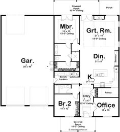 the first floor plan for this house