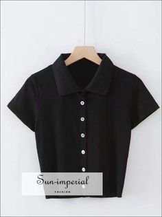 Material:COTTON Decoration:None Item Type:Tops Fabric Type:Knitted Style:Casual Tops Type:Tees Pattern Type:Solid Sleeve Length(cm):Short Sleeve Style:REGULAR Gender:Women Collar:Turn-down Collar Clothing Length:Short Size Table S : Shoulder 32cm(12.6") Bust 68-84cm(26.8"-33.1") Length 41cm(16.1") Sleeve 13cm(5.1") M : Shoulder 33cm(13") Bust 72-88cm(28.3"-34.6") Length 42cm(16.5") Sleeve 14cm(5.5") The size be measured by ourselves, error 1-3cm Sizing advice :Most items run small ( discluding s Alt Dress, Imperial Fashion, Blue Button Up Shirt, Womens Black Shorts, Light Blue Shorts, Tees Pattern, Yellow Shorts, Short Sleeve Cardigan, Collars For Women