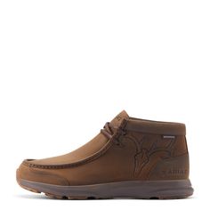 The waterproof version of our go-anywhere, do-anything boot gives you the same comfort and support, with even more durability. Outdoorsmen, don't miss the embossed deer skull. Spitfire Outdoor Waterproof | Men's Spitfire Outdoor Waterproof Shoes in Oily Distressed Brown, Size: 7 D / Medium by Ariat