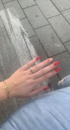 nails acryl acrylics Simple Red Acrylic Nails Coffin, Pretty Red Nails Short, Red Nail Inspo Acrylic Coffin, Short Coffin Acrylic Nails Red, Cute Red Nails Acrylic Coffin Short, Cute Simple Red Nails, Red Nails Coffin Short, Short Nail Inspo Red, Short Nails Acrylic Red