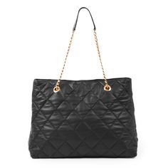 Lambskin leather tote bag Chic Tote Bag With Lined Interior, Quilted Leather Shoulder Bag For On-the-go, Leather Quilted Shoulder Bag For On-the-go, Chic Quilted Shoulder Bag, Classic Quilted Shoulder Bag For Shopping, Chic Everyday Bag With Lined Interior, Luxury Quilted Shoulder Bag For Everyday Use, Classic Quilted Tote Shoulder Bag, Classic Quilted Shoulder Bag For Everyday