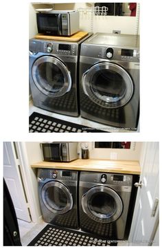 there are two pictures of the same washer and dryer