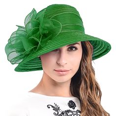 PRICES MAY VARY. ******Material: High quality import organza, 100% polyester. Encryption yarn which is much better than General yarn. ******Design: Up-to-date floral or bow style, chic and cozy. We have a ton of church dress hats in a ton of colors. Diversify and latest styles will meet all your need. ******Shipment: Women Church Derby Hat Is 100% Brand New , Type "HISSHE" in the search box to find all of our great headwear on Amazon ******Size: One size fits most 56~58cm head circumference, wit Ascot Horse Racing, Derby Wedding, Organza Bridal, Banquet Ideas, Hat Fedora, Hat Party, Women Church, Church Dress, Bow Style