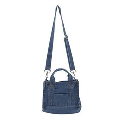 Shape: Flap Handbags Type: Shoulder Bags Types of bags: Shoulder & Handbags Main Material: Denim Closure Type: Zipper Hardness: Soft Lining Material: None Occasion: Versatile Gender: WOMEN Pattern Type: Solid Number of Handles/Straps: Single Item Type: Handbags Strap Length: 51cm Size: Length 22cm, Width 11cm, Height 18cm Tas Mini, Fabric Handbags, Denim Shoulder Bags, Zipper Purse, Blue Canvas, Denim Bag, Casual Tote, Light Blue Denim, Mini Shoulder Bag