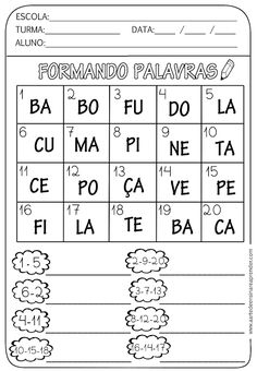 the spanish language worksheet for children to learn with numbers and letters, including