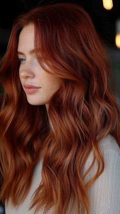 How to Make Hairstyle For Medium Hair|hairstyle tutorials - summer hair trend Medium Length Haircut Redhead, Copper Lowlights On Red Hair, Red Hair Haircuts, Red Hair Hazel Eyes, Red Hair Summer, Summer Red Hair Color, Summer Red Hair, Copper Orange Hair, Red Head Hair